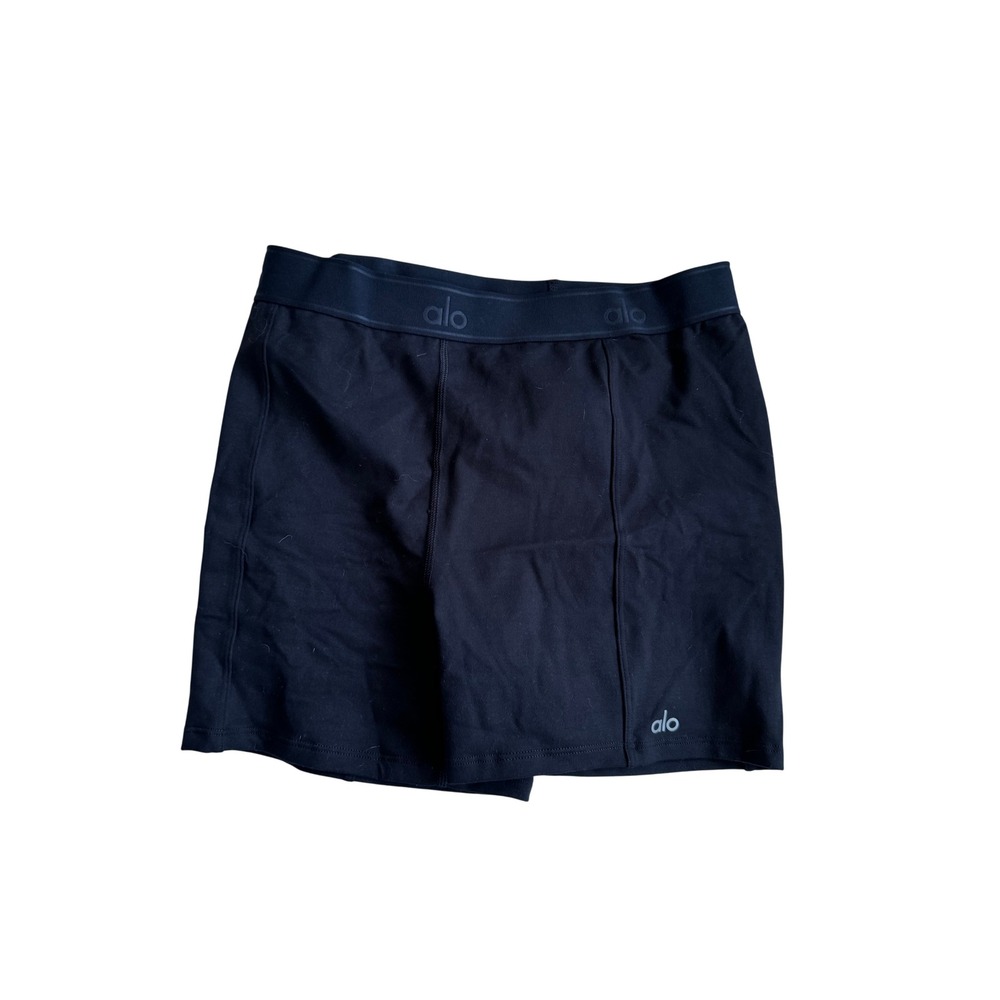 Alo Yoga Women's Black High-Waist Biker Shorts Size Medium